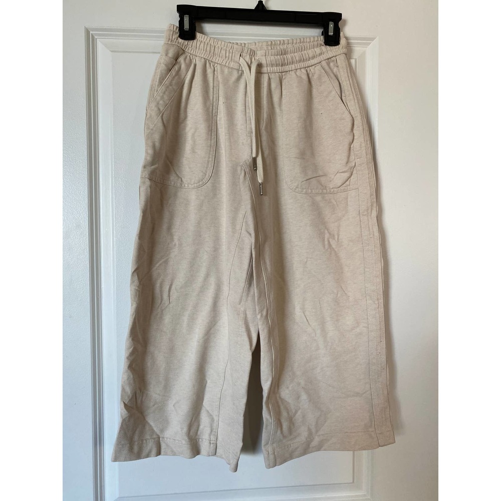 Athleta Women's 2P Farallon Heathered Wide Crop Cream